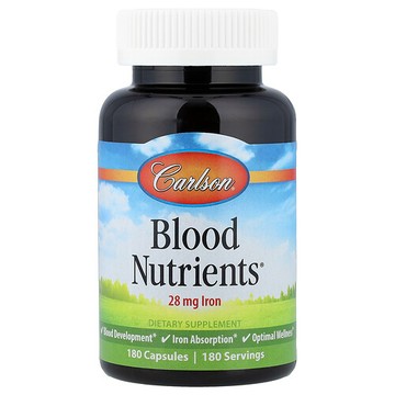 Carlson, Blood Nutrients®，180 粒膠囊