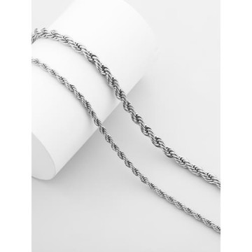 官方正品鄧為同款粗麻花鏈潮男生百搭galcia美式高級感項鏈送男友