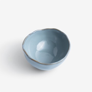 日式 手捻坯土11cm 陶瓷小碗│瓷青│單品