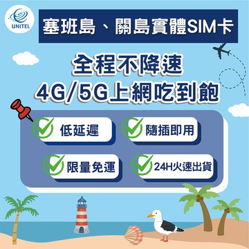 【優一電訊】關島塞班島 SIM卡 上網卡 網卡 不降速吃到飽 即插即用 杜夢灣 加拉班 戀人岬 出國必備 熱點分享