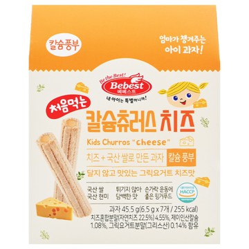 Bebest 貝思 初食幼兒吉拿棒 Kids Churros  起司口味  45.5g  1袋