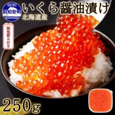 お店で手作り! 北海道産イクラのいくら醤油漬 250g 北海道