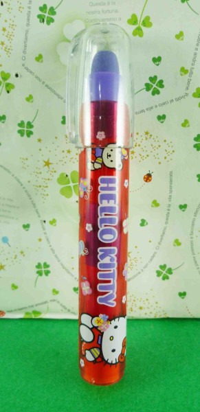 【震撼精品百貨】Hello Kitty 凱蒂貓~橡皮擦-筆型-圍裙圖案-紅色