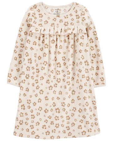 Kid Leopard Fleece Nightgown