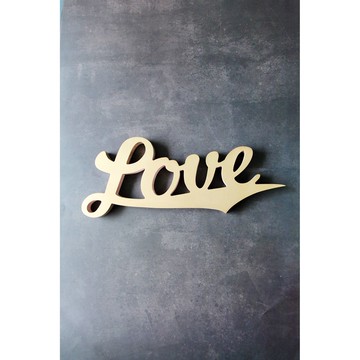 英國Temerity Jones 金色LOVE字樣木頭刻字 適婚禮/新婚/婚宴擺飾