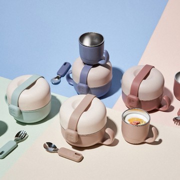 【MOTHER-K】Hug 外出豪華不鏽鋼餐具多件組