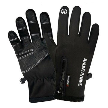 Xavagear 戶外防潑水保暖手套 黑色  L