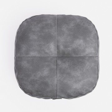 北歐支撐感方圓皮革坐墊 幕夜灰