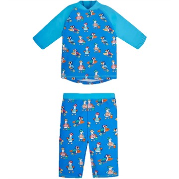 英國 JoJo Maman BeBe 嬰幼兒/兒童兩件式防曬泳裝_海鷗家族_JJH3940