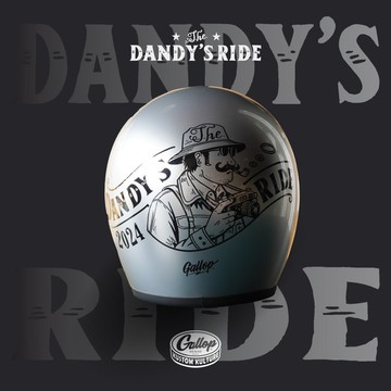 2024 12th THE DANDY'S RIDE 鬍子老爹 限定安全帽