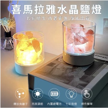 【現貨】喜馬拉雅水晶鹽燈 水晶鹽燈 小夜燈 交換禮物首選 鹽燈 USB水晶鹽燈 水晶石 床頭燈 ins風