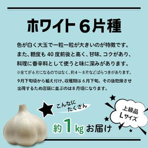 ふるさと納税 にんにく　青森県産にんにく（上級品）Lサイズ1kg 青森県五所川原市