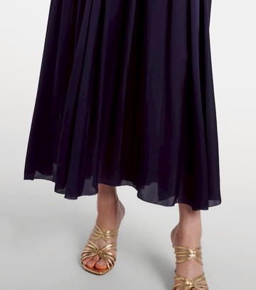 Zimmermann Dream shirred silk maxi skirt