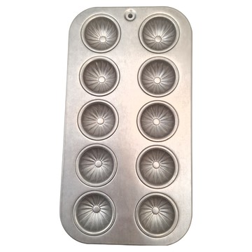 CakeLand 鋼板花型蛋糕烤模 10連  237 x 127 x 16mm  1個