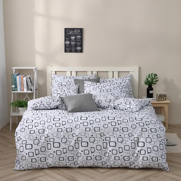 BlueCat 藍貓 台灣製造銀離子抗菌床包組  星河  5 x 6.2尺  薄被套 + 床包 + 枕套