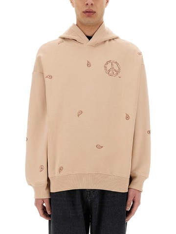 emporio armani embroidered sweatshirt