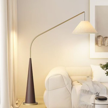 ??【原木質感優】落地燈客廳北歐現代簡約原木藝術沙發背景墻釣魚燈新中式風落地燈