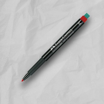 Faber-Castell1.0M/M全能油性擦擦筆M/紅-10支l盒(原廠正貨)