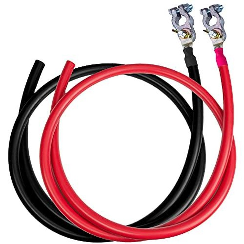 新着 1/0 AWG UL 1426 (The Real Thing) マリンワイヤー-錫メッキ銅電池ボートケーブル-圧着済みですぐに トップス 