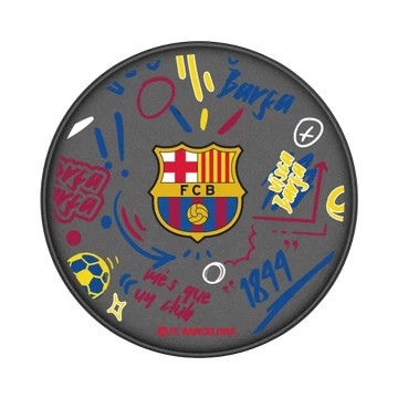 GRIP O (MagSafe 兼容） 黑 - FC Barcelona - Graffiti