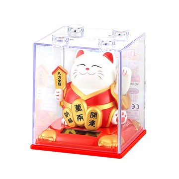 太陽能招財貓 招財 招財貓 招財擺飾 祈福 興隆 招手貓 太陽能 貓 擺件 風水 開店招財貓 財神 家居裝飾 家居 飾品