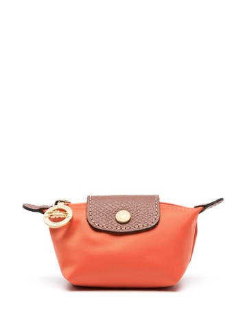 Longchamp - Le Pliage Original Coin purse - women - Calf Leather/Recycled Polyamide - One Size - Orange