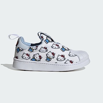 Adidas Superstar 360 C [IF7020] 中童 休閒鞋 經典 套穿式 HELLO KITTY 白藍