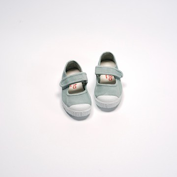 西班牙帆布鞋 CIENTA 76777 164 淡綠色 洗舊布料 童鞋 瑪莉珍