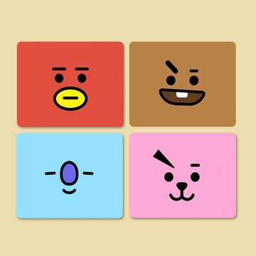 ✨臺灣出貨✨BTS可愛應援周邊鼠標墊辦公寫字桌墊鍵盤遊戲鼠標墊學生卡通動漫