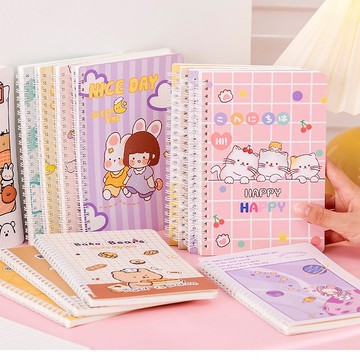 A5 線圈筆記本 可愛 太空熊 烘焙熊 高顏值 ins風 本子 學生 可愛