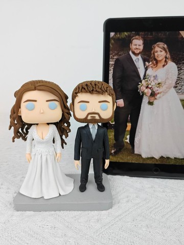 客製化3D人像公仔 訂製手工Funko Pop情侶父母夫妻結婚週年禮物