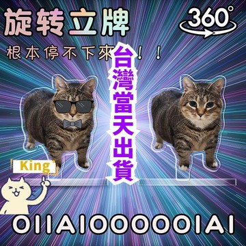 【台灣出貨】oiia貓 旋轉貓 oiiai 抖音貓 oiiai貓 貓 貓 meme 亞剋力oiiai小貓 旋轉立牌錶情包