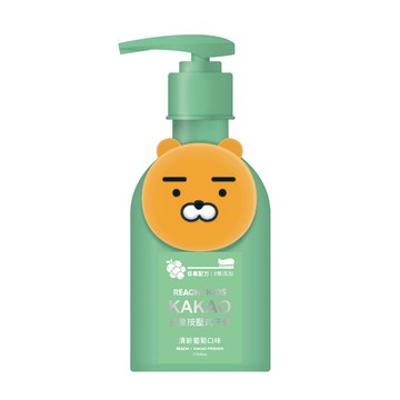 麗奇KAKAO按壓式兒童牙膏160g-萊恩葡萄