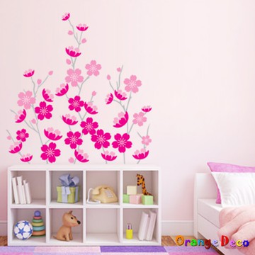 【橘果設計】綻放 壁貼 牆貼 壁紙 DIY組合裝飾佈置