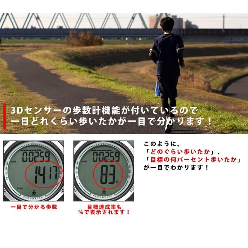 アウトドアウォッチ・時計 ラドウェザー PEDOMETER MASTER II(ペドメーターマスター) ブルーグラス×通常液晶 |  LINEブランドカタログ