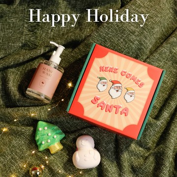 【BATHDAY泡澡球】Happy Holiday🫧『聖誕樹&雪人泡澡球＋洗手乳禮盒』快速出貨