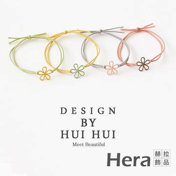 【Hera 赫拉】日韓泫雅風甜美鏤空小花朵髮圈 INS森系頭飾-五入 H202108302