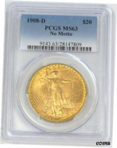 アンティークコイン NGC PCGS D NM GOLD ST. GAUDENS DOUBLE EAGLE NO MOTTO MINT STATE