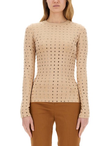 sportmax "negus" top with crystals
