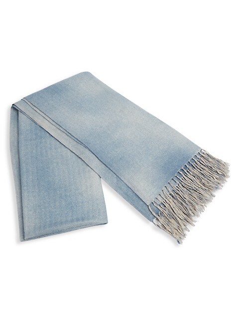 Chevron Cashmere-Silk Scarf