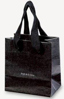 【零售量】馬卡龍手提袋２入黑色/ 50個