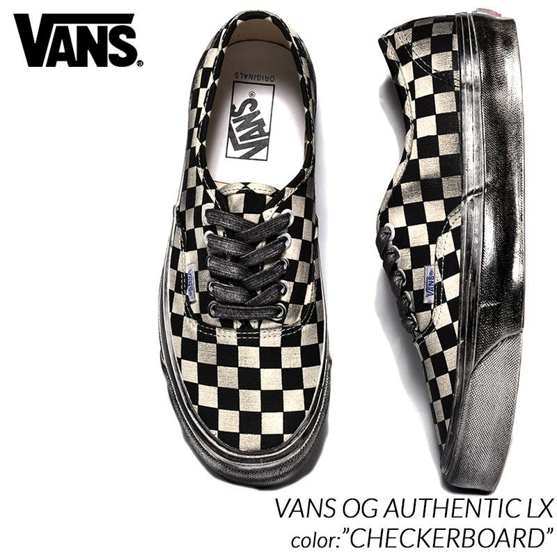 VANS OG AUTHENTIC LX CHECKERBOARD” バンズ オーセンティック スニーカー ( チェッカボード白 ホワイト メンズ  VN0A5FBD95Y ) | LINEショッピング