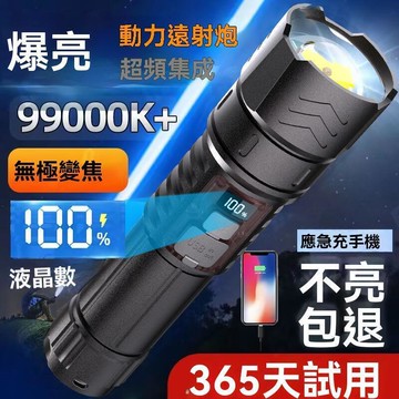【公司貨】手電筒 強光手電筒 充電手電筒 超亮遠射 戶外手電筒 超長強光 可充電 便攜超亮 戶外 變焦遠射