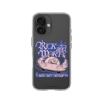 iPhone 16 Clear 透明 - 瑞克和莫蒂 Rick and Morty - 瑞克和莫蒂-太空船熱線