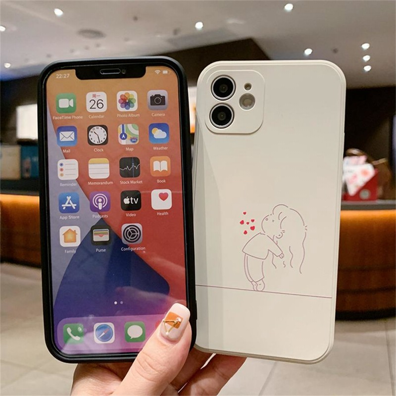 カップルお揃い iPhoneケース スマホケース 2点セット