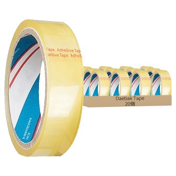 Daebak Tape 轉盤式膠帶台用補充膠帶 24mm x 25m  20個