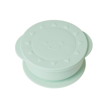 小太陽 矽膠碗 Mother's Corn Sunny Bowl 420ml 巨大容量 附碗蓋  1入  湖水綠