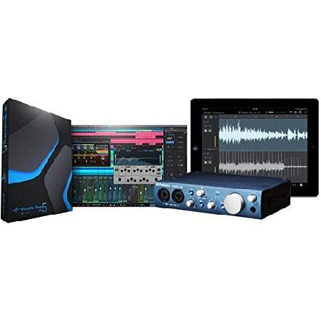 PreSonus AudioBox iTwo 2x2 USB iOS Audio Interface for Windows, iOS Bundle with Studio One Artist, Blucoil Boom Arm Plus Pop Filter, 10-FT Balanced XL