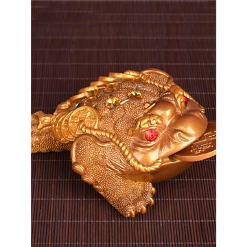 變色金蟾茶寵擺件創意精品樹脂可養蟾蜍茶臺茶盤茶具配件裝飾