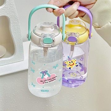 tritan 一杯雙飲兒童水杯 640ml 童話粉